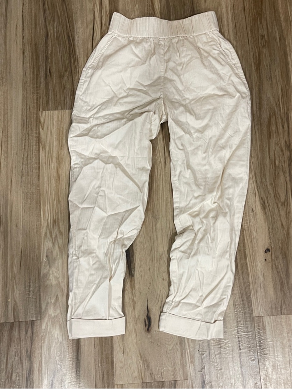 Loft Lightweight Cream Casual Pants